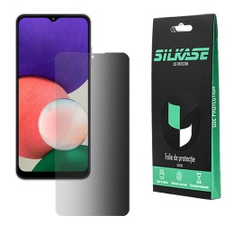 Folie silicon privacy SILKASE pentru Samsung Galaxy A22 5G, FullGlue, FullCover, 10H, negru Folie silicon privacy SILKASE pentru Samsung Galaxy A22 5G, FullGlue, FullCover, 10H, negru