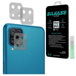 Set folii SILKASE pentru Samsung Galaxy M12, 3 buc, protectie camera silicon, regenerabile, antibacteriene