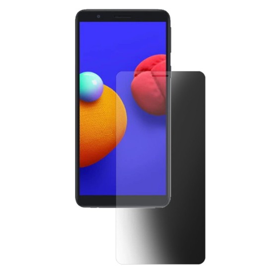 Folie privacy mata SILKASE pentru Samsung A01 Core, protectie ecran, silicon regenerabil (Telefoane Samsung, F3328) by www.silkase.ro