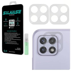 Set folii SILKASE pentru Samsung Galaxy A22, 3 buc, protectie camera silicon, regenerabile, antibacteriene