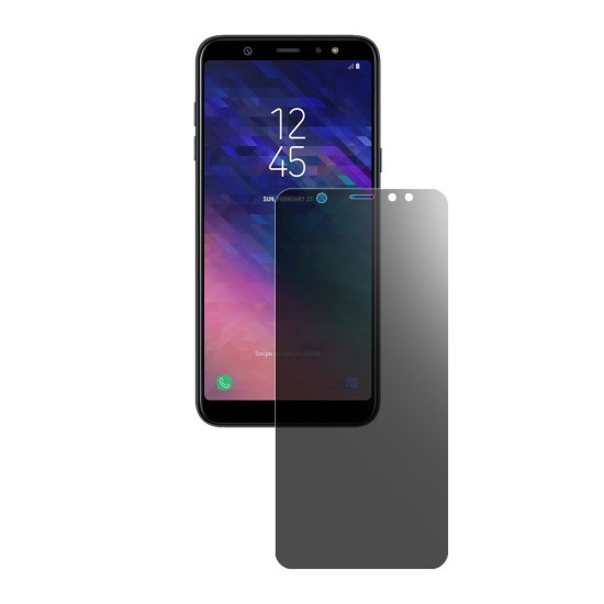 Folie privacy mata SILKASE pentru Samsung A6 Plus (2018), protectie ecran, silicon regenerabil (Telefoane Samsung, F3343) by www.silkase.ro