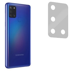 Set folii SILKASE pentru Samsung A21s, 3 buc protectie camera silicon, regenerabile, antibacteriene