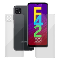 Set 2 folii SILKASE pentru Samsung Galaxy F42 5G, protectie telefon, silicon regenerabil