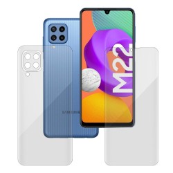 Set 2 folii SILKASE pentru Samsung Galaxy M22, protectie telefon, silicon regenerabil