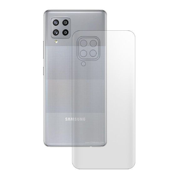 Folie spate mata SILKASE pentru Samsung Galaxy M42 5G, protectie spate, silicon regenerabil (Telefoane Samsung, F4027) by www.silkase.ro