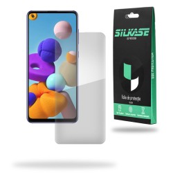 Folie silicon pentru Samsung A21s, SILKASE, Gel TPU, antibacterian, regenerabila