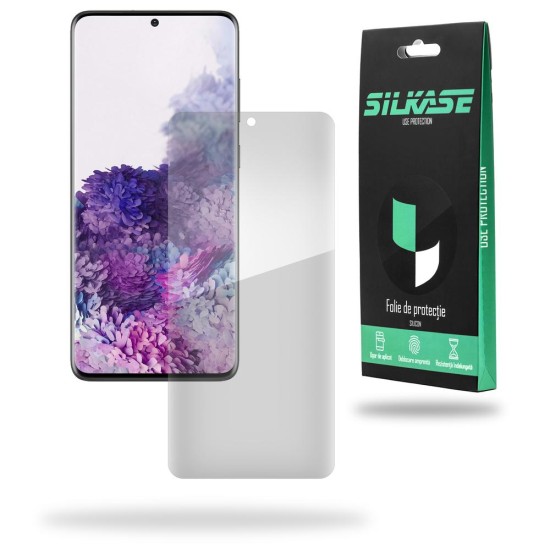 Folie compatibila Samsung S20 Plus subtire silicon regenerabila, SILKASE, Full Size, 6D (Telefoane Samsung, F0036) by www.silkase.ro