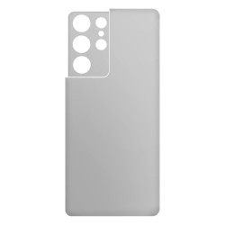 Folie Skin SILKASE pentru Samsung S21 Ultra, alb mat, protectie spate telefon