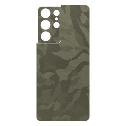 Folie Skin SILKASE pentru Samsung S21 Ultra, camo verde, protectie spate telefon Folie Skin SILKASE pentru Samsung S21 Ultra, camo verde, protectie spate telefon