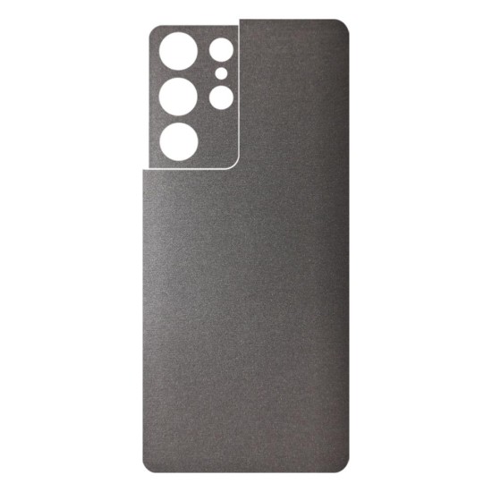 Folie Skin SILKASE pentru Samsung S21 Ultra, gri brushed, protectie spate telefon (SILKASE, Telefoane Samsung) by www.silkase.ro Folie Skin SILKASE pentru Samsung S21 Ultra, gri brushed, protectie spate telefon (Telefoane Samsung, S0239) by www.silkase.ro