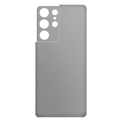 Folie Skin SILKASE pentru Samsung S21 Ultra, gri ice, protectie spate telefon