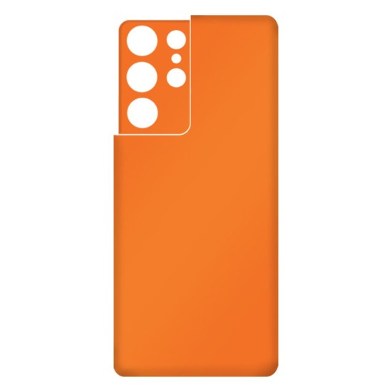 Folie Skin SILKASE pentru Samsung S21 Ultra, portocaliu mat, protectie spate telefon (SILKASE, Telefoane Samsung) by www.silkase.ro Folie Skin SILKASE pentru Samsung S21 Ultra, portocaliu mat, protectie spate telefon (Telefoane Samsung, S0248) by www.silkase.ro