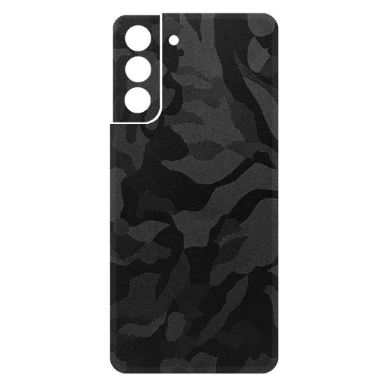 Folie Skin SILKASE pentru Samsung S21, camo negru, protectie spate telefon (SILKASE, Telefoane Samsung) by www.silkase.ro Folie Skin SILKASE pentru Samsung S21, camo negru, protectie spate telefon (Telefoane Samsung, S0286) by www.silkase.ro