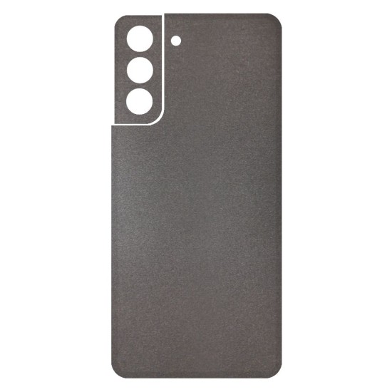 Folie Skin SILKASE pentru Samsung S21, gri brushed, protectie spate telefon (Telefoane Samsung, S0289) by www.silkase.ro