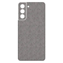Folie Skin SILKASE pentru Samsung S21, gri hex, protectie spate telefon Folie Skin SILKASE pentru Samsung S21, gri hex, protectie spate telefon