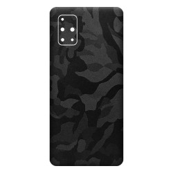 Folie Skin SILKASE pentru Samsung A71, camo negru, protectie spate telefon Folie Skin SILKASE pentru Samsung A71, camo negru, protectie spate telefon