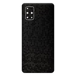 Folie Skin SILKASE pentru Samsung A71, negru hexa, protectie spate telefon Folie Skin SILKASE pentru Samsung A71, negru hexa, protectie spate telefon