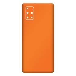 Folie Skin SILKASE pentru Samsung A71, portocaliu mat, protectie spate telefon Folie Skin SILKASE pentru Samsung A71, portocaliu mat, protectie spate telefon