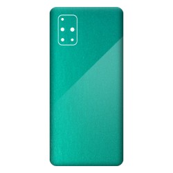 Folie Skin SILKASE pentru Samsung A71, turcoaz metalic, protectie spate telefon