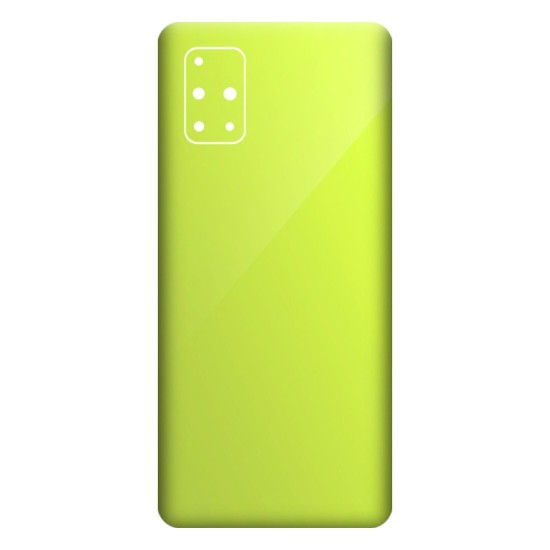 Folie Skin SILKASE pentru Samsung A71, verde aprins, protectie spate telefon (Telefoane Samsung, S0328) by www.silkase.ro