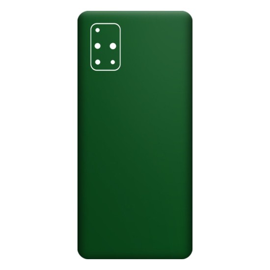 Folie Skin SILKASE pentru Samsung A71, verde inchis mat, protectie spate telefon (Telefoane Samsung, S0329) by www.silkase.ro