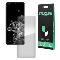 Folie silicon compatibila Samsung S20 Ultra, SILKASE subtire regenerabila, Full Size, 6D Folie silicon compatibila Samsung S20 Ultra, SILKASE subtire regenerabila, Full Size, 6D