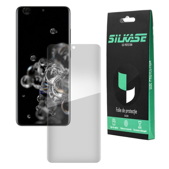 Folie silicon compatibila Samsung S20 Ultra, SILKASE subtire regenerabila, Full Size, 6D (SILKASE, Telefoane Samsung) by www.silkase.ro Folie silicon compatibila Samsung S20 Ultra, SILKASE subtire regenerabila, Full Size, 6D (Telefoane Samsung, F0048) by www.silkase.ro