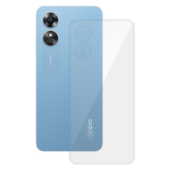 Folie spate SILKASE pentru OPPO A17, protectie spate, silicon regenerabil (A17, F5566) by www.silkase.ro