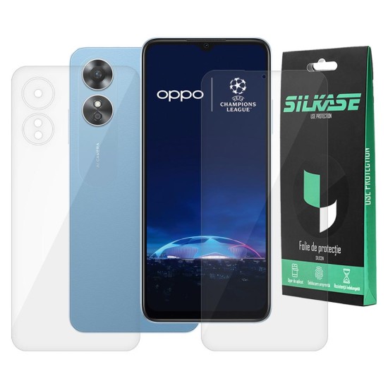 Set 2 folii SILKASE pentru OPPO A17, protectie telefon,silicon regenerabil (SILKASE, Folii telefoane) by www.silkase.ro Set 2 folii SILKASE pentru OPPO A17, protectie telefon,silicon regenerabil (A17, F5567) by www.silkase.ro