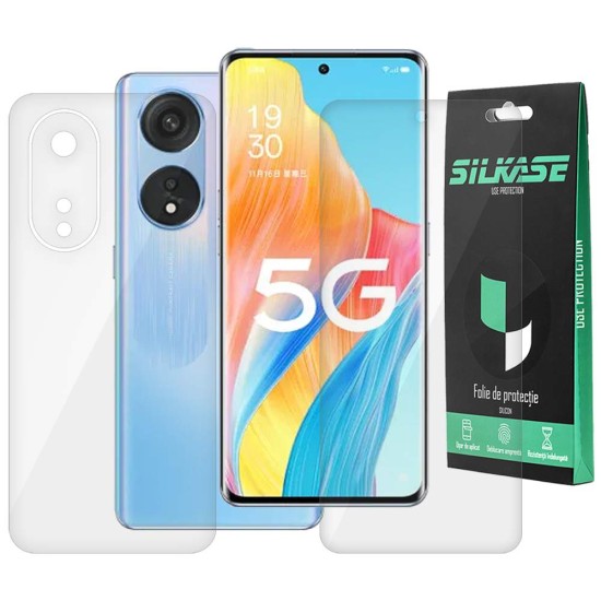 Set 2 folii SILKASE pentru Oppo A1 Pro, protectie telefon,silicon regenerabil (A1 Pro, F5575) by www.silkase.ro