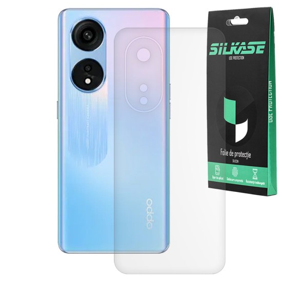 Folie spate mata SILKASE pentru Oppo A1 Pro, protectie spate, silicon (A1 Pro, F5577) by www.silkase.ro