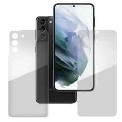 Set folii silicon pentru Samsung S22 Plus, SILKASE, Gel TPU, antibacterian, regenerabila