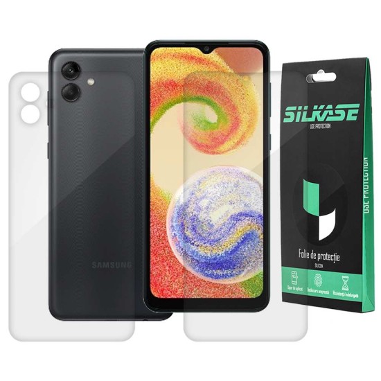 Set 2 folii SILKASE pentru Samsung Galaxy A04e, protectie telefon,silicon regenerabil (SILKASE, Telefoane Samsung) by www.silkase.ro Set 2 folii SILKASE pentru Samsung Galaxy A04e, protectie telefon,silicon regenerabil (Telefoane Samsung, F5535) by www.silkase.ro