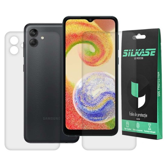 Set 2 folii mate SILKASE pentru Samsung Galaxy A04e, protectie telefon,silicon (Telefoane Samsung, F5538) by www.silkase.ro