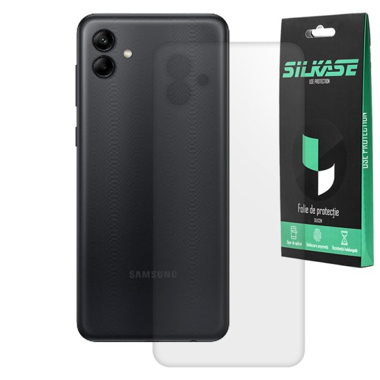 Folie spate mata SILKASE pentru Samsung Galaxy M04, protectie spate, silicon (Telefoane Samsung, F5545) by www.silkase.ro