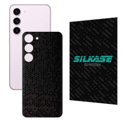 Folie skin SILKASE pentru Samsung Galaxy S23 Plus, negru hexa, protectie spate telefon