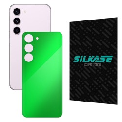 Folie skin SILKASE pentru Samsung Galaxy S23 Plus, verde aprins, protectie spate telefon