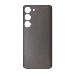 Folie skin SILKASE pentru Samsung Galaxy S23 Plus, gri brushed, protectie spate telefon