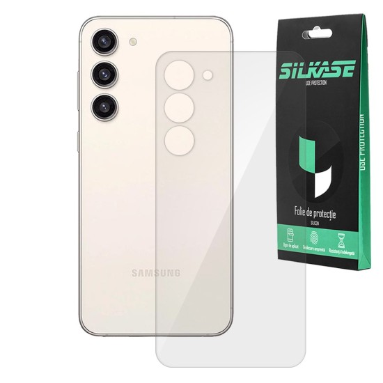 Folie spate SILKASE pentru Samsung Galaxy S23 Plus, protectie spate, silicon regenerabil (SILKASE, Telefoane Samsung) by www.silkase.ro Folie spate SILKASE pentru Samsung Galaxy S23 Plus, protectie spate, silicon regenerabil (Telefoane Samsung, F5640) by www.silkase.ro