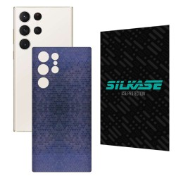 Folie skin SILKASE pentru Samsung Galaxy S23 Ultra, albastru hexa, protectie spate telefon