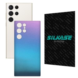 Folie skin SILKASE pentru Samsung Galaxy S23 Ultra, magenta cameleon, protectie spate telefon