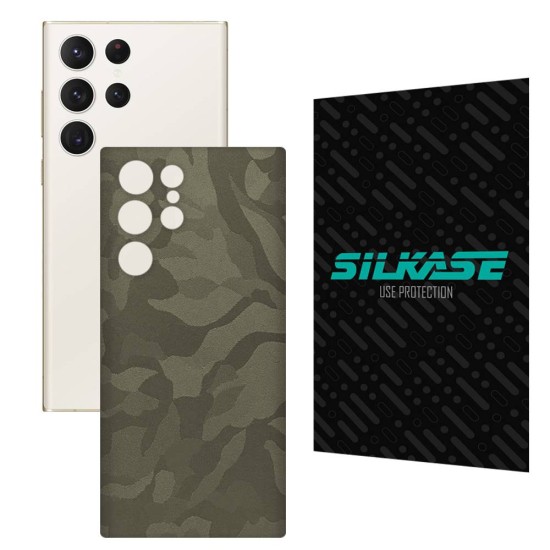 Folie skin SILKASE pentru Samsung Galaxy S23 Ultra, camo verde, protectie spate telefon (SILKASE, Telefoane Samsung) by www.silkase.ro Folie skin SILKASE pentru Samsung Galaxy S23 Ultra, camo verde, protectie spate telefon (Telefoane Samsung, S0963) by www.silkase.ro