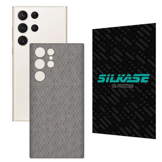 Folie skin SILKASE pentru Samsung Galaxy S23 Ultra, gri hex, protectie spate telefon (SILKASE, Telefoane Samsung) by www.silkase.ro Folie skin SILKASE pentru Samsung Galaxy S23 Ultra, gri hex, protectie spate telefon (Telefoane Samsung, S0967) by www.silkase.ro