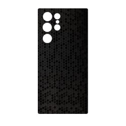 Folie skin SILKASE pentru Samsung Galaxy S23 Ultra, negru hexa, protectie spate telefon
