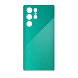 Folie skin SILKASE pentru Samsung Galaxy S23 Ultra, turcoaz metalic, protectie spate telefon Folie skin SILKASE pentru Samsung Galaxy S23 Ultra, turcoaz metalic, protectie spate telefon