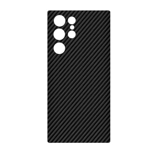 Folie skin SILKASE pentru Samsung Galaxy S23 Ultra, carbon, protectie spate telefon (Telefoane Samsung, S0964) by www.silkase.ro