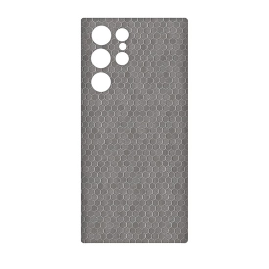 Folie skin SILKASE pentru Samsung Galaxy S23 Ultra, gri hex, protectie spate telefon (SILKASE, Telefoane Samsung) by www.silkase.ro Folie skin SILKASE pentru Samsung Galaxy S23 Ultra, gri hex, protectie spate telefon (Telefoane Samsung, S0967) by www.silkase.ro