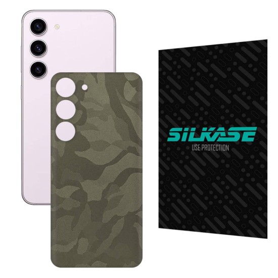 Folie skin SILKASE pentru Samsung Galaxy S23, camo verde, protectie spate telefon (SILKASE, Telefoane Samsung) by www.silkase.ro Folie skin SILKASE pentru Samsung Galaxy S23, camo verde, protectie spate telefon (Telefoane Samsung, S0915) by www.silkase.ro
