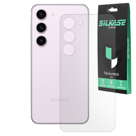 Folie spate mata SILKASE pentru Samsung Galaxy S23, protectie spate, silicon (Telefoane Samsung, F5635) by www.silkase.ro