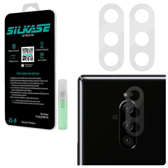 Set folii SILKASE pentru Sony Xperia 1, 3 buc, protectie camera silicon, regenerabile, antibacteriene (SILKASE, Xperia 1) by www.silkase.ro Set folii SILKASE pentru Sony Xperia 1, 3 buc, protectie camera silicon, regenerabile, antibacteriene (Xperia 1, C0120) by www.silkase.ro